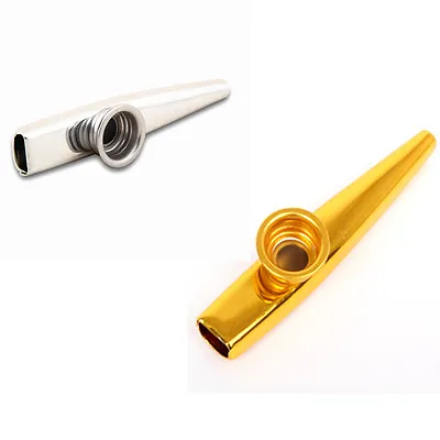 New Musical Instrument Kazoo Metal Harmonica Mouth Flute Kids  Party Gift • $4.74