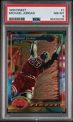 1993 Finest #1 Michael Jordan PSA 8 • $150