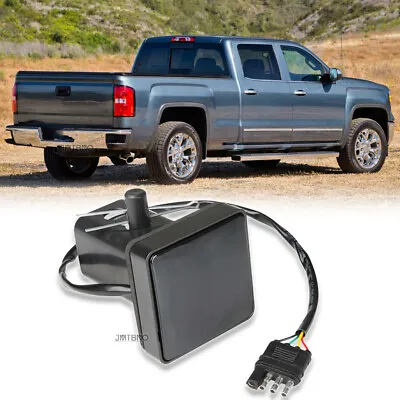 For GMC Sierra 1500 2500 2'' DRL/Brake/Reverse LED Tow Hitch Smoked Cover Light • $17.09