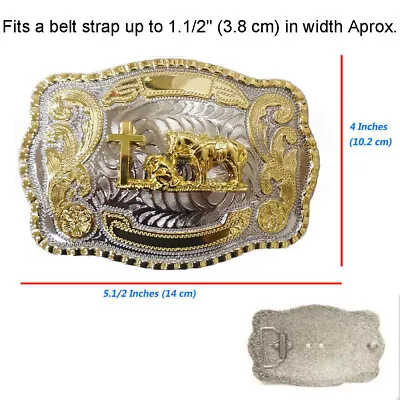 American Men Metal Fashion New Big Cowboy Western Shine Belt Buckle US • $13.99