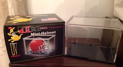 Mini Football Helmet Display Case.  PRO MOLD.  NEW.  Made In The USA. • $24.99