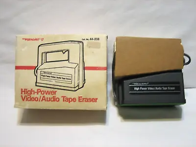 Realistic High Power Video/Audio Tape Eraser Vintage 44-233 In Original Box • $24.99