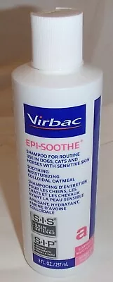 Virbac Epi-Soothe Cat/Dog/Horse Pet Shampoo 8 Oz Exp March 2024 • $4.99