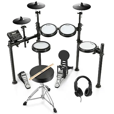 Donner DED-200 Electric Drum Set With Throne Quiet Mesh Pads Electronic Drum Kit • $335.99