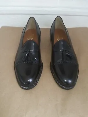 SALVATORE FERRAGAMO Black Brand New Men Traditioal Classic Tassel Loafer Size 9 • $275