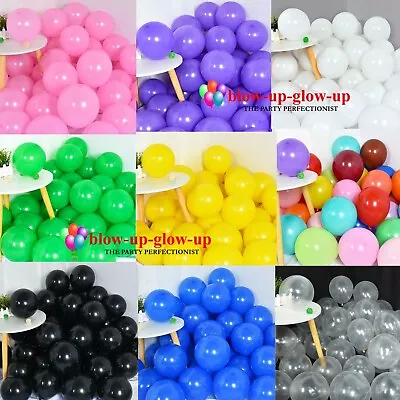 5  10  12  PLAIN Balloons Birthday LATEX Ballons Baby Shower Party Decoration • £2.10