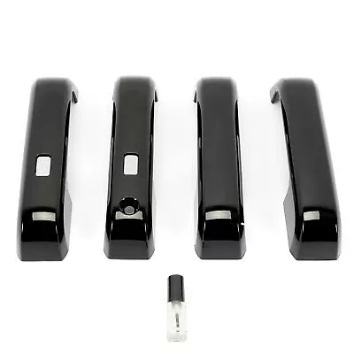 $16.80 • Buy Black Door Handle Covers W/Smartkey 4Door For Ford F-150 F150 2015-2019 2020