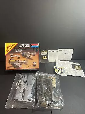 1/48 6370 Monogram Hawker Typhoon And P-51D Mustang 1994 + BONUS RARE • $0.99