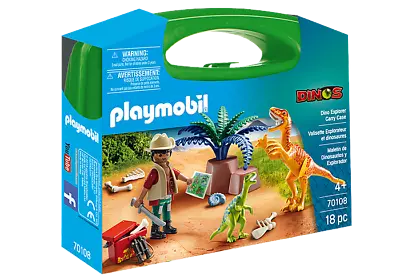 Playmobil Dino Explorer 70108 Carry Case Dinosaurs • $25