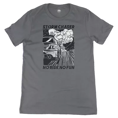 Storm Chaser No Risk No Fun Mitsubishi EVO Race Car Graphic Art Novelty Tee • $24.99