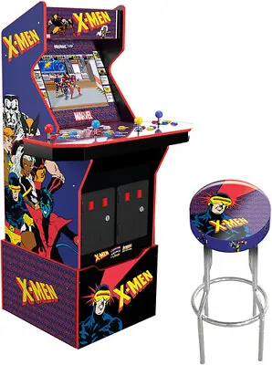 Arcade1Up X-Men 4 Player - With Riser Light Up Marquee & Deck Protector [New ] • $499.99