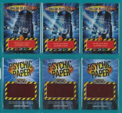 £4.99 • Buy Dr Doctor Who BATTLES IN TIME 3 Dalek Blaster Lenticular & 3 Psychic Paper Cards