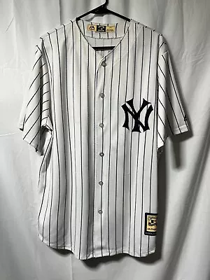 Majestic Cooperstown Collection Cool Base Babe Ruth New York Jersey Baseball SzL • $60