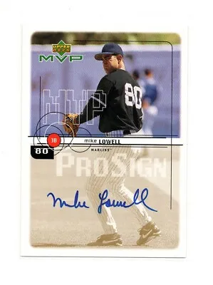 Mike Lowell Auto 1999 Ud Upper Deck Mvp Prosign On Card Autograph Sp Marlins • $9.99