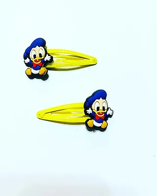 Handmade Hair Bows - Disney - Mickey And Friends - Donald Duck  #3 Hair Clips • $3