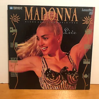 Madonna Blond Ambition World Tour Laser Disc 1990 Pioneer Artists Laserdisc • $39.99