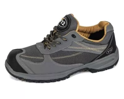 V12 Turbo Mens UK 11 Safety Toe Cap Trainers Work Boots Shoes Composite ESD • £58