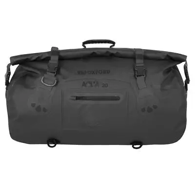 Oxford Aqua T-20 Motorcycle Motorbike Roll Bag - Black • $69.71