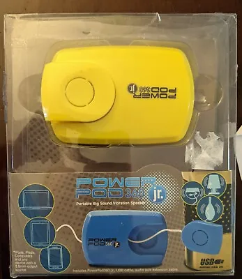Yellow Power Pod 360 Jr. USB Portable Big Sound Vibration Speaker • $14.98