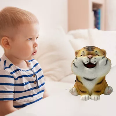 Coin Bank For Kids Must Break To Open Cute Animal Tiger Money Banks Resin Tig • £39.81