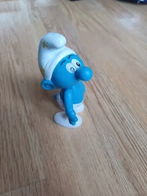 2002 McDonalds The Smurfs - Yellow Stars - Happy Meal Toy Figure Peyo Playful • £1