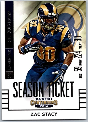 $1.84 • Buy 2014 Panini Contenders 75 Zac Stacy    St. Louis Rams Football Card