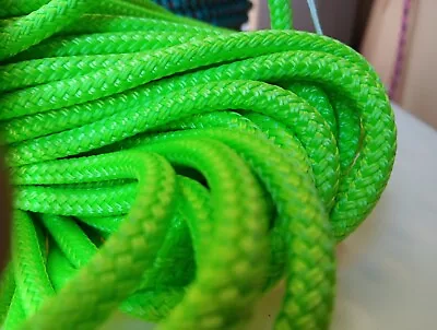 1/4 X 100 Ft. Double Braid-Yacht Braid Polyester Rope. Lime • $35