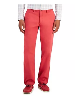 CLUBROOM Mens Coral Classic Fit Stretch Chino Pants 36X34 • $8.99