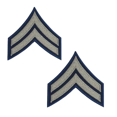 £9.25 • Buy Pair Of Corporal Rank Badges - WW2 Repro American Stripes Patch Army Uniform CPL