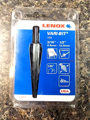 Lenox Vari-bit Vb4 Step Drill Bit 6 Hole 3/16  Thru 1/2  1/4  Shank Made In Usa  • $39.99