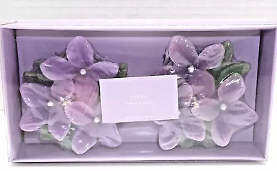 Pottery Barn Floating Candles  Lilac  Flower Shaped New With Box • $12.99