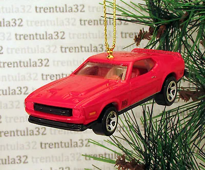 1971 FORD MUSTANG MACH 1 '71 RED 007 James Bond CHRISTMAS TREE ORNAMENT XMAS • $10.99