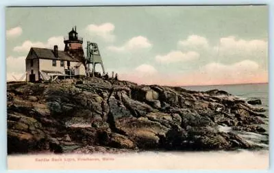 VINALHAVEN Maine ME ~ Lighthouse SADDLE BACK LIGHT 1900s Knox County  Postcard • $5.93