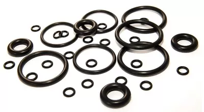 O RING RUBBER SEALS 50pcs ASSORTED SET BLACK SINK TAP WASHER PLUMBING AIR GAS UK • £2.69