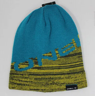 O'Neill Davos Acrylic Jacquard Knit Beanie Enamel Blue One Size Fits Most New • $14.96