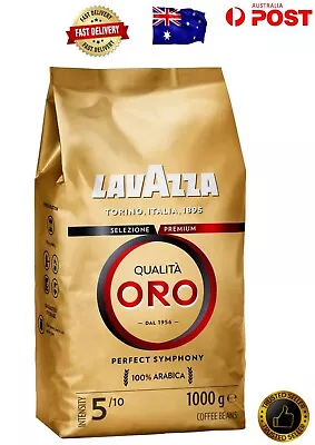 NEW Lavazza Qualitá Oro Coffee Beans 1kg Free Shipping-AU • $42.95