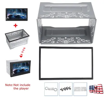 $22.22 • Buy US Double 2 Din Car Stereo Radio DVD Player Dash Installation Frame Mounting Kit