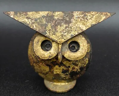 Brutalist Owl Mini Sculpture 2.25” Tall Vintage • $22