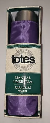 Totes  Mini  Micro  Compact  Umbrella Water Resistant  Purple* • $22.40