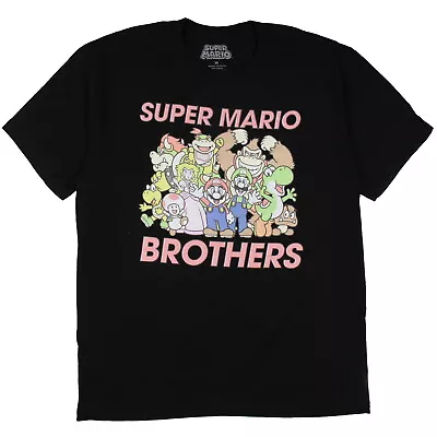 Super Mario Men's Super Mario Brothers Group Portrait T-Shirt • $14.99