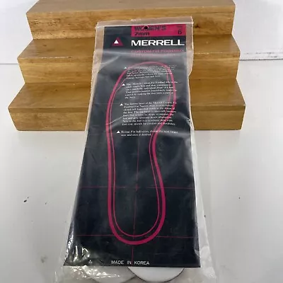 VTG NOS Merrell INSOLES PINK Footbed Insert Women Size 6 US NARROW FEET  KOREA • $16.24