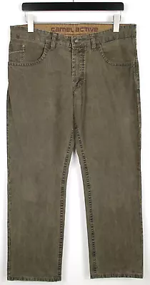 CAMEL ACTIVE 488665 Men's W35 Regular Fit Brown Melange Zip Jeans  • £29.88