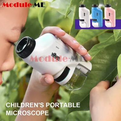 $9.87 • Buy Kids Handheld Portable Microscope 60-120x Pocket Microscope With LED Light Toy