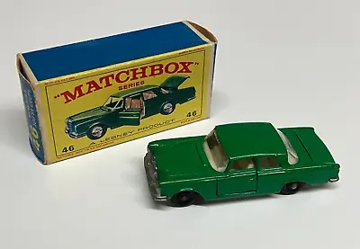 Vintage 1968 MATCHBOX 46C MERCEDES 300 SE COUPE In Original Box ~ MINTY! • $45