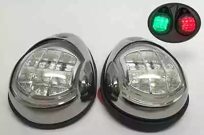 Pactrade Marine Pontoon SS304  Starboard Port LED Navigation Light Side Mount  • $35.99