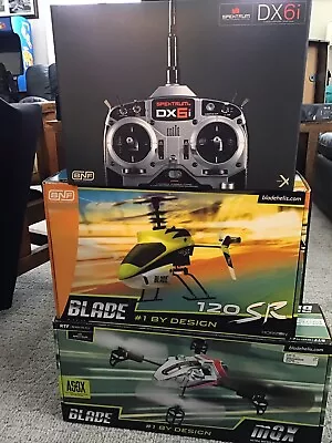 Blade RC Helicopters 120 SR MQX Quad Spectrum DX6I Controller Old Store Stock • $199.99