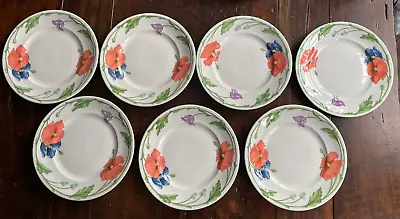 Lot Of 7 Villeroy & Boch AMAPOLA 10 1/2  Dinner Plates Made In Germany • $99.99