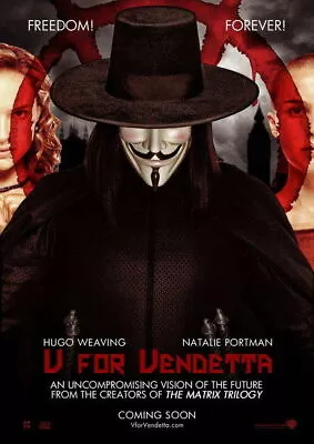 159645 V For Vendetta Natalie Portman Fight Classic Wall Print Poster UK • $13.95