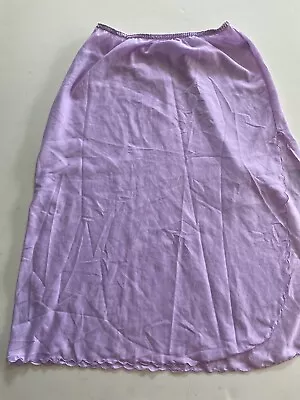 Ventura Half Slip Polyester Cotton Slip Slit On Side Size M Lavender • $5.99