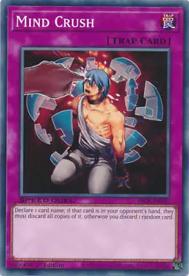 Yu-Gi-Oh! - Mind Crush  (SBCB-EN036) - Starter Deck: Speed Duel - Battle City Bo • $2.14